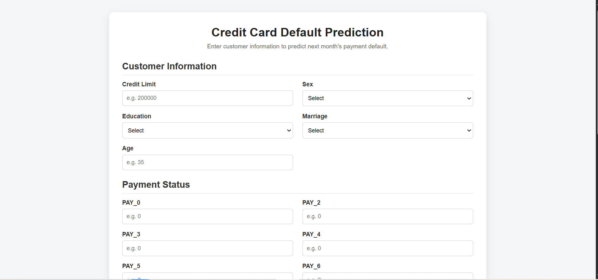 Credit Card Default Payment Prediction